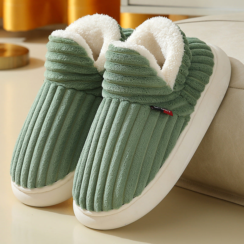 Winter Fluffy Cotton Slippers - Women/Men