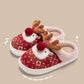 Cute Christmas Elk Slippers