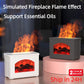 2024 - Simulated Fireplace Air Humidifier Flame Effect Aroma Oil Diffuser