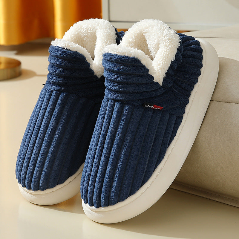 Winter Fluffy Cotton Slippers - Women/Men