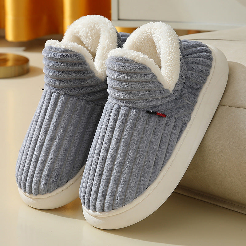 Winter Fluffy Cotton Slippers - Women/Men