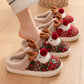 Cute Christmas Elk Slippers