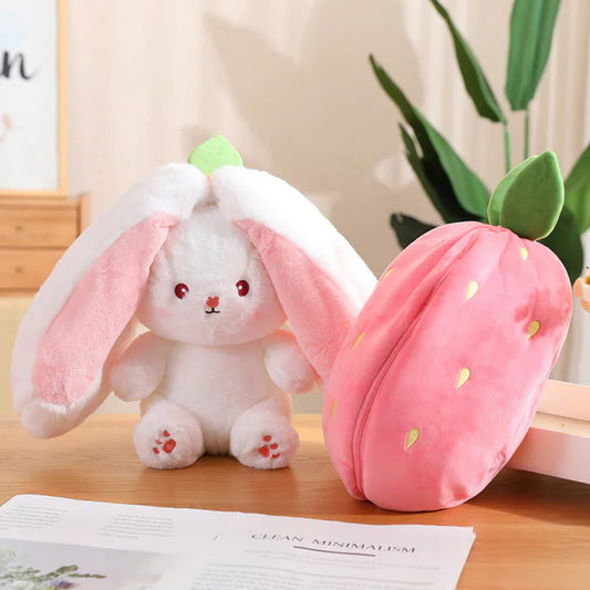 Bunny Strawberry Carrot Plush Toy