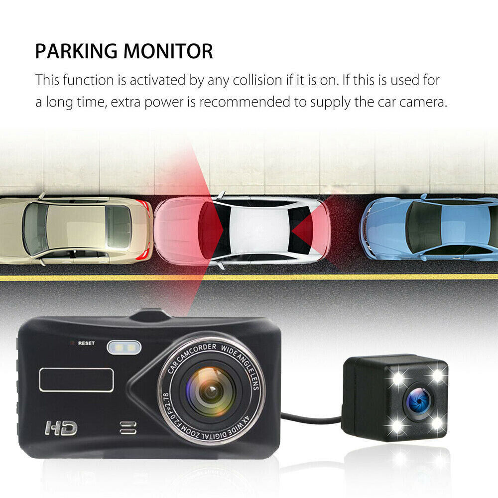 Dash Cam Recorder Dual Front & Rear HD 1080P