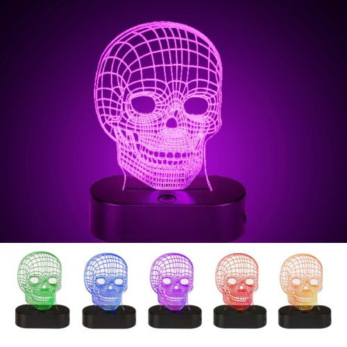 3D Halloween Skull Lamp