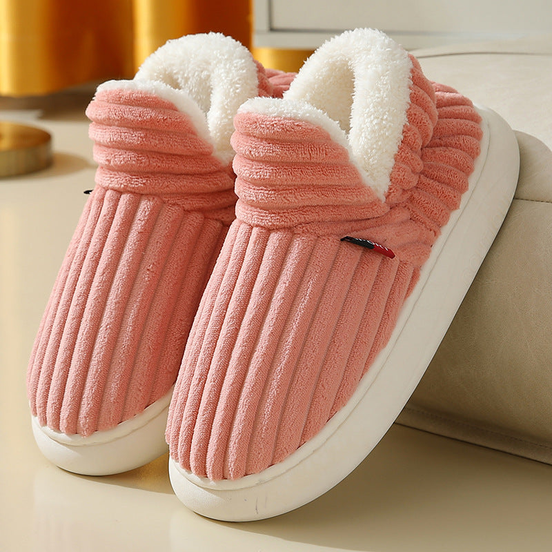 Winter Fluffy Cotton Slippers - Women/Men