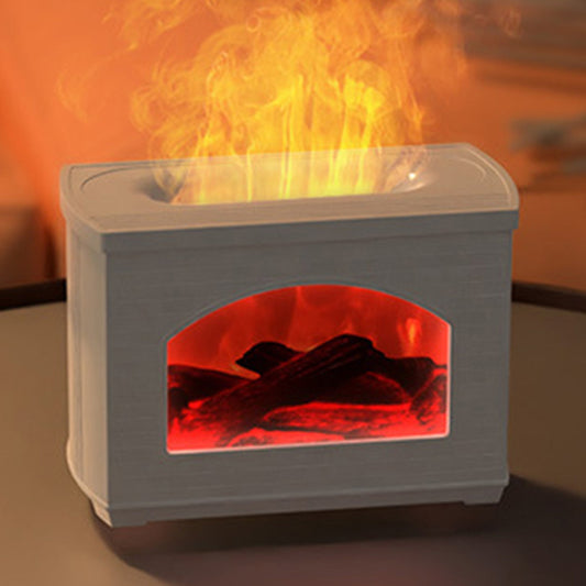 2024 - Simulated Fireplace Air Humidifier Flame Effect Aroma Oil Diffuser