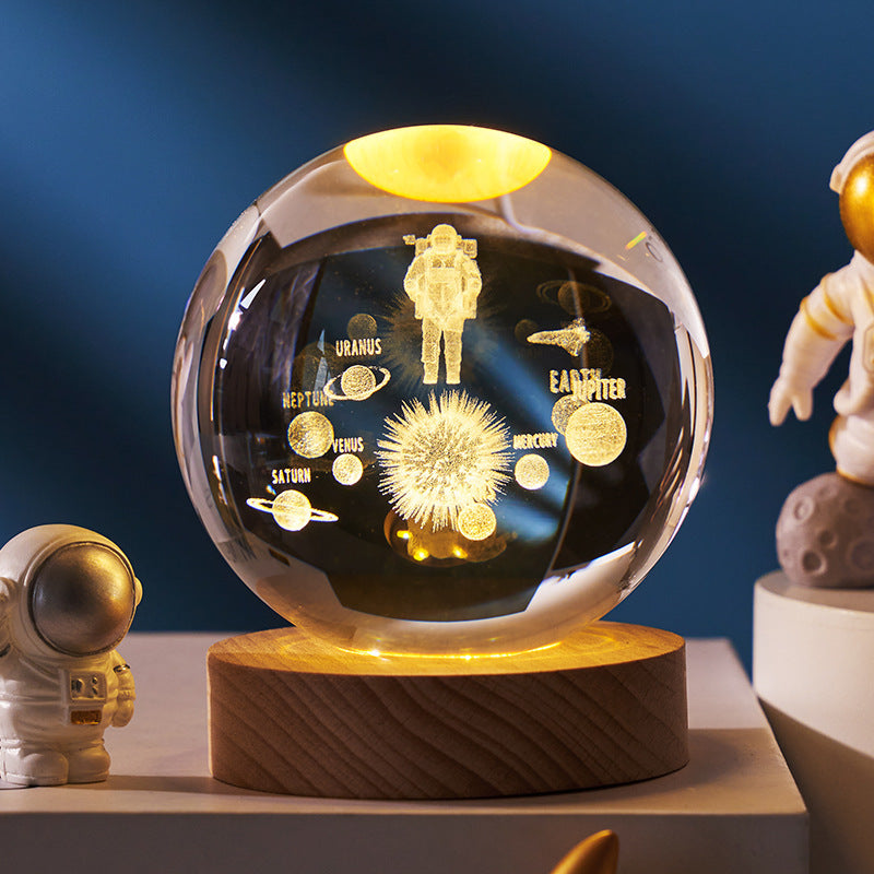 Amazing Space And Planets Crystal Ball - Perfect For Gifts