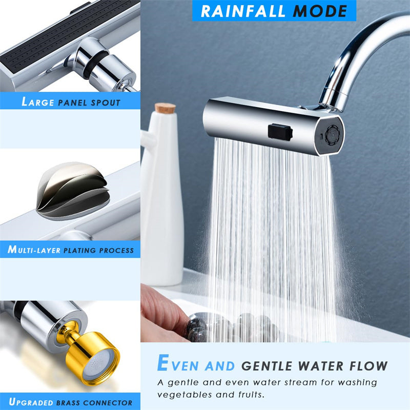 Kitchen Faucet Waterfall Outlet - Multiple Modes