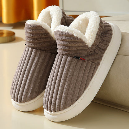 Winter Fluffy Cotton Slippers - Women/Men