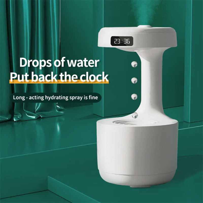 Bedroom Anti-Gravity Humidifier With Clock Aroma Diffuser