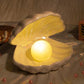 Ceramic Shell Pearl Night Lamp