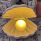 Ceramic Shell Pearl Night Lamp