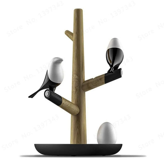 Wooden Lucky Bird Night Lamp LED